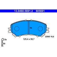 ATE 13.0460-5691.2 Bremsbelagsatz, Scheibenbremse