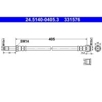 ATE 24.5140-0405.3 Bremsschlauch