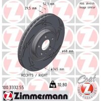 ZIMMERMANN 100.3332.55 Bremsscheibe