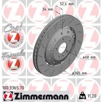 ZIMMERMANN 100.3365.70 Bremsscheibe