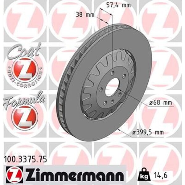 ZIMMERMANN 100.3375.75 Bremsscheibe