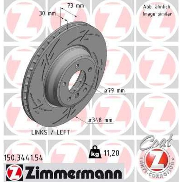 ZIMMERMANN 150.3441.54 Bremsscheibe