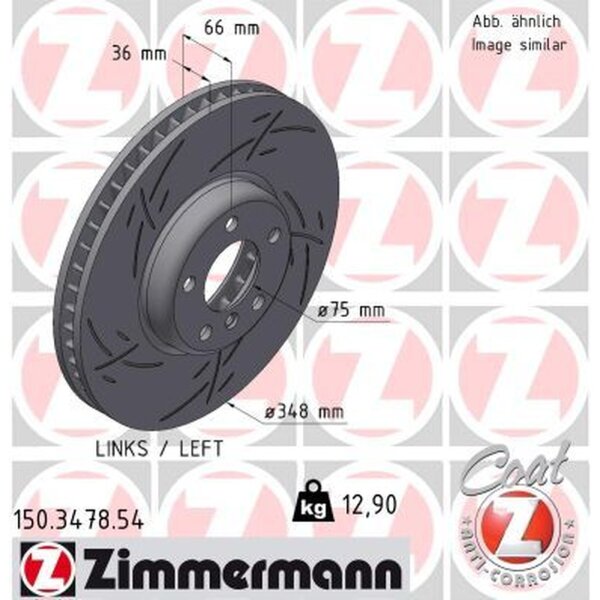 ZIMMERMANN 150.3478.54 Bremsscheibe
