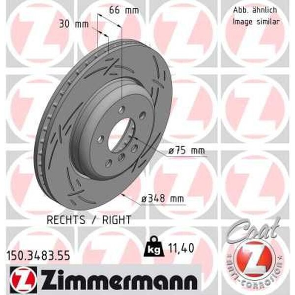 ZIMMERMANN 150.3483.55 Bremsscheibe