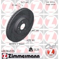 ZIMMERMANN 400.3649.55 Bremsscheibe