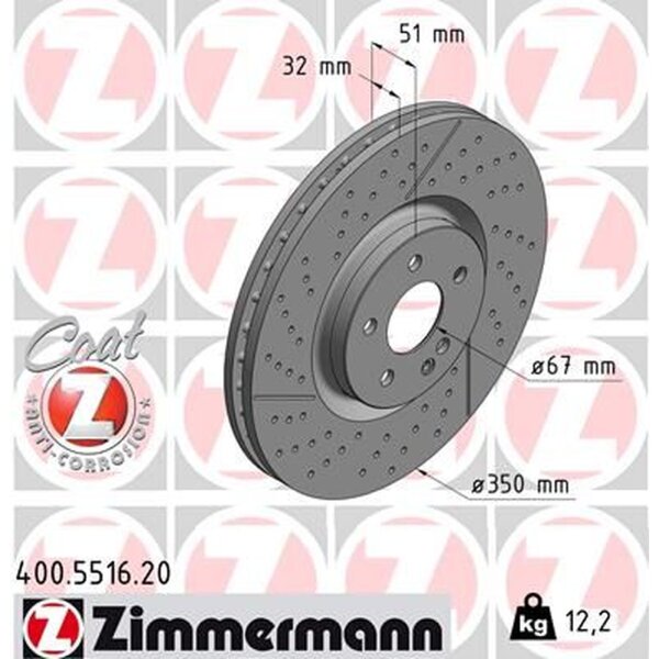 ZIMMERMANN 400.5516.20 Bremsscheibe