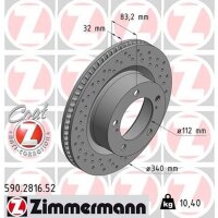 ZIMMERMANN 590.2816.52 Bremsscheibe
