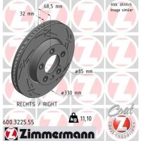 ZIMMERMANN 600.3225.55 Bremsscheibe