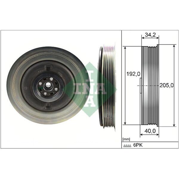 Schaeffler INA 544 0504 10 Riemenscheibe, Kurbelwelle