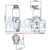 NISSENS 98170 AGR-Ventil
