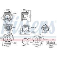 NISSENS 98173 AGR-Ventil