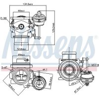 NISSENS 98182 AGR-Ventil