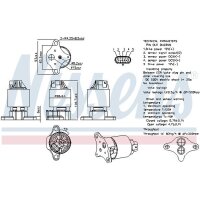 NISSENS 98187 AGR-Ventil
