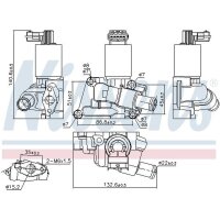 NISSENS 98195 AGR-Ventil