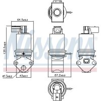 NISSENS 98202 AGR-Ventil