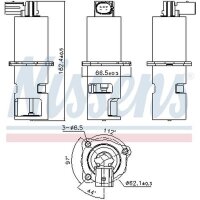 NISSENS 98163 AGR-Ventil