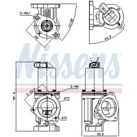NISSENS 98167 AGR-Ventil