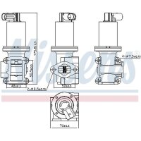 NISSENS 98180 AGR-Ventil