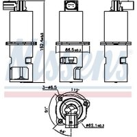 NISSENS 98190 AGR-Ventil