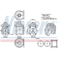 NISSENS 98219 AGR-Ventil
