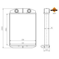 NRF 54377 Wärmetauscher, Innenraumheizung