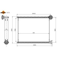 NRF 54378 Wärmetauscher, Innenraumheizung