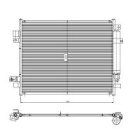 NRF 350418 Kondensator, Klimaanlage
