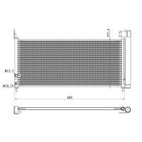 NRF 350423 Kondensator, Klimaanlage