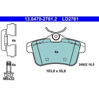 ATE 13.0470-2761.2 Bremsbelagsatz, Scheibenbremse