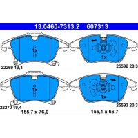 ATE 13.0460-7313.2 Bremsbelagsatz, Scheibenbremse
