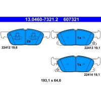 ATE 13.0460-7321.2 Bremsbelagsatz, Scheibenbremse