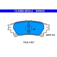 ATE 13.0460-5635.2 Bremsbelagsatz, Scheibenbremse