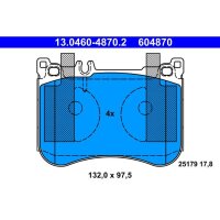 ATE 13.0460-4870.2 Bremsbelagsatz, Scheibenbremse