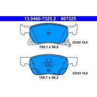 ATE 13.0460-7325.2 Bremsbelagsatz, Scheibenbremse