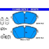 ATE 13.0460-3876.2 Bremsbelagsatz, Scheibenbremse