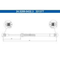 ATE 24.5289-0432.3 Bremsschlauch