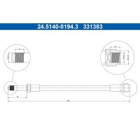 ATE 24.5140-0194.3 Bremsschlauch