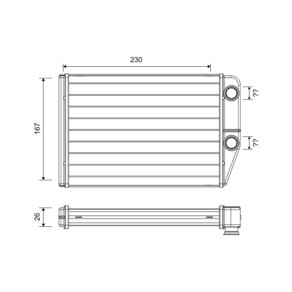 VALEO 811514 Wärmetauscher, Innenraumheizung
