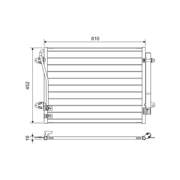VALEO 814039 Kondensator, Klimaanlage
