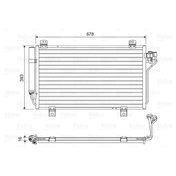 VALEO 814195 Kondensator, Klimaanlage