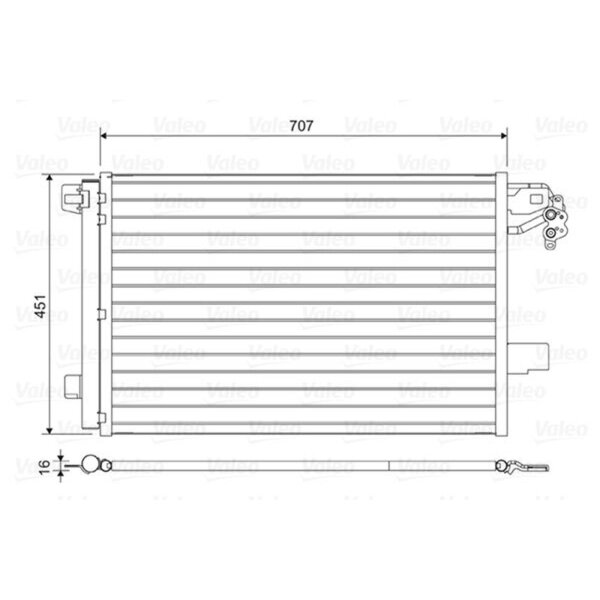 VALEO 814461 Kondensator, Klimaanlage
