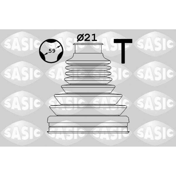 SASIC 1906127 Faltenbalgsatz, Antriebswelle
