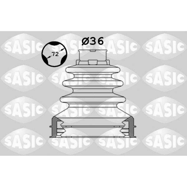 SASIC 1906104 Faltenbalgsatz, Antriebswelle