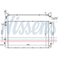 NISSENS 606608 Kühler, Motorkühlung