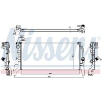NISSENS 60861 Kühler, Motorkühlung