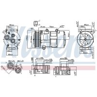 NISSENS 89326 Kompressor, Klimaanlage
