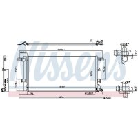 NISSENS 941076 Kondensator, Klimaanlage