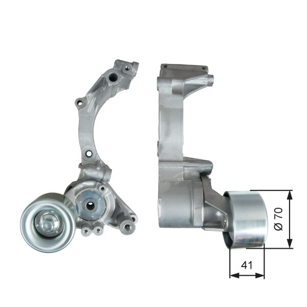 GATES T39296 Riemenspanner, Keilrippenriemen