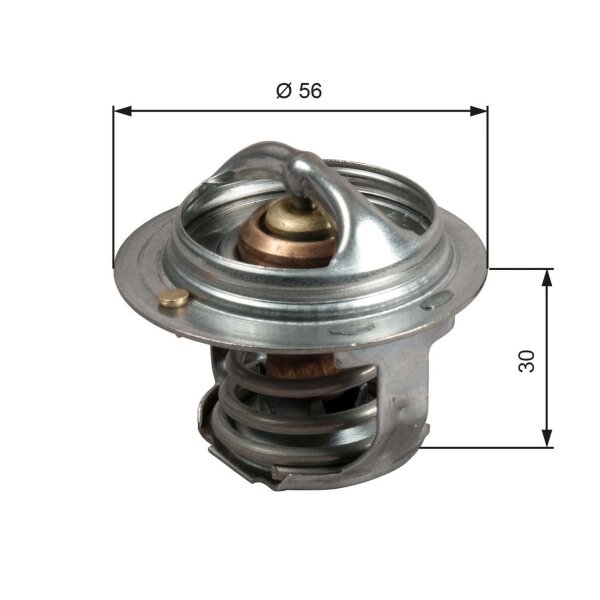 GATES TH50482G1 Thermostat, Kühlmittel
