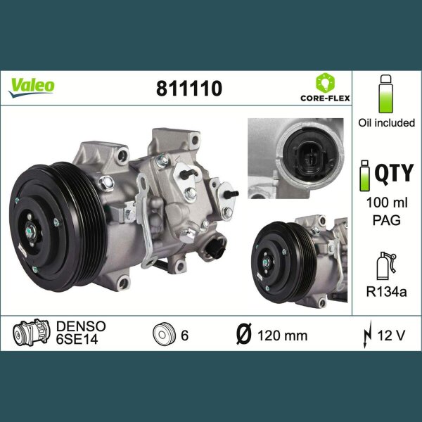 VALEO 811110 Kompressor, Klimaanlage